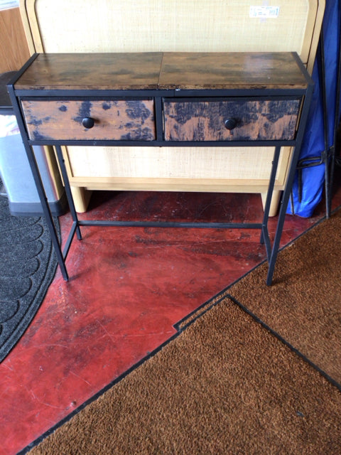 Console Wood/Metal Brown/black Table