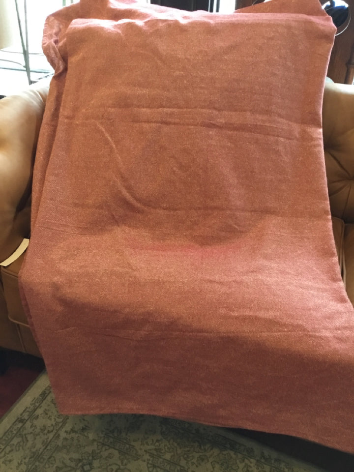 Christmas Red/Gold Cotton Tablecloth Holiday Item