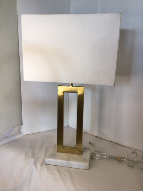 Modern Gold/White Lamp