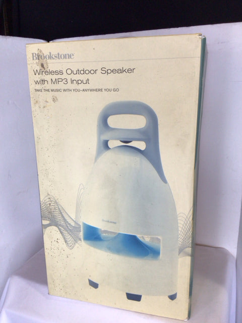 Brookstone Gray/White In Box Speaker