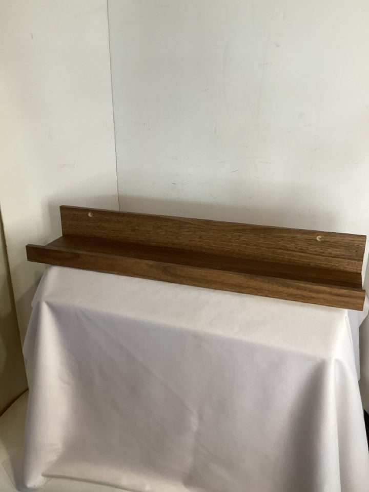 IKEA Floating Brown Wood Shelf