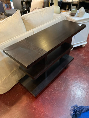 Wood Black TV Stand