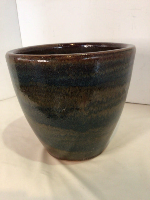 Green/Brown Terracotta Planter