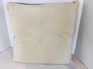 Multi-Color Cotton Embroidered Abstract Face Pillow