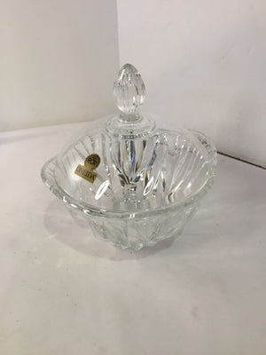 Oneida Lidded Crystal Bowl