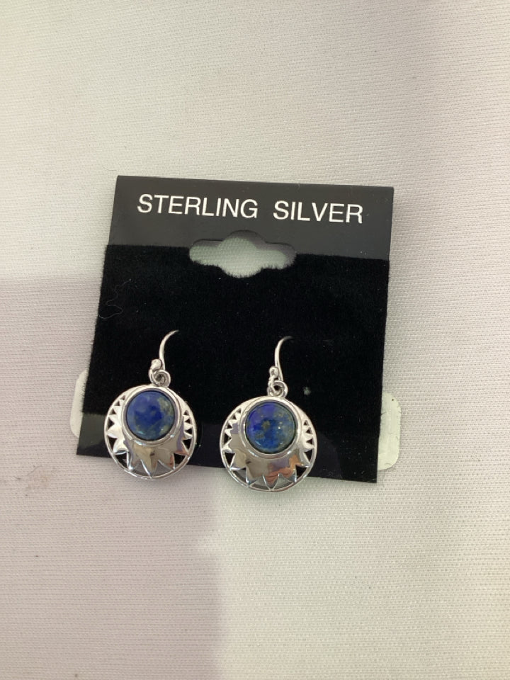 Silver/Blue Earrings