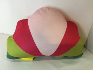 Children Pink/Green Turkey Pillow