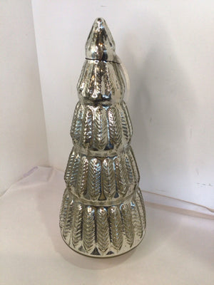 Silver Mercury Glass Tree Holiday Item