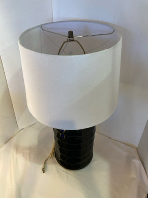 Mid Century Black Ceramic Lamp