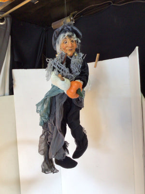 Halloween Black/Gray Witch Holiday Item