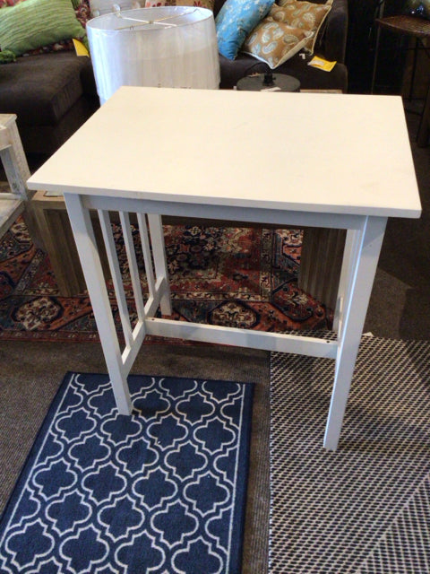 Bistro Wood White Table