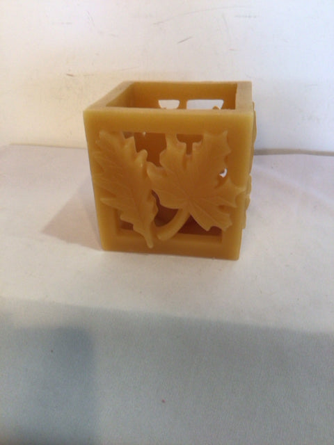 Autumn Orange Wax Leaves Candle