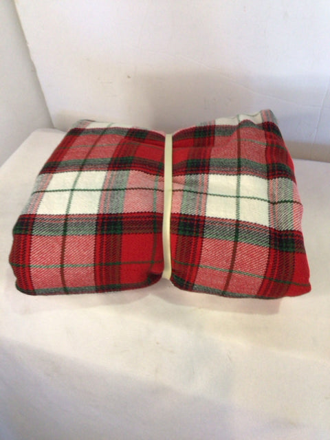 Sur la table Table Cloth Red/white Cotton Plaid Holiday Item