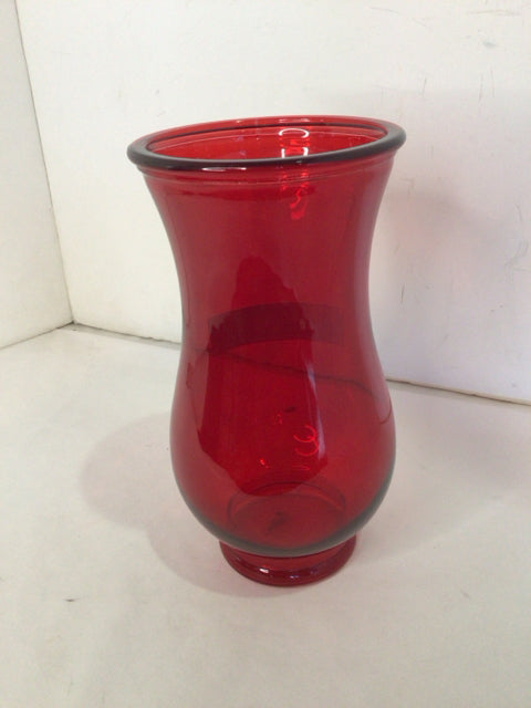 Red Glass Vase