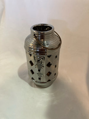 Silver Ceramic Lantern