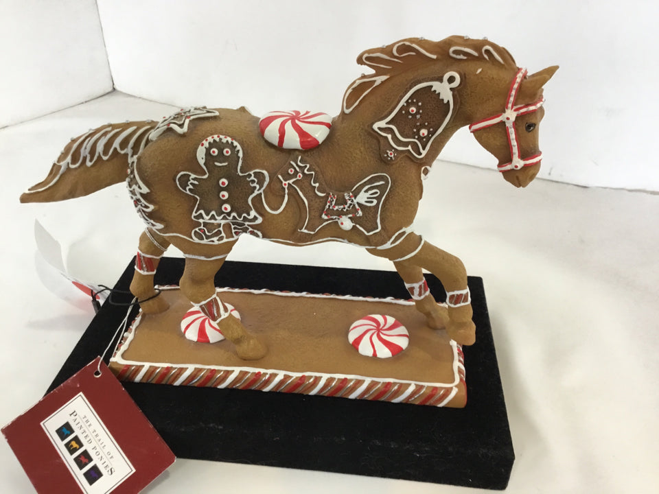 Multi-Color Horse w/Box Figurine