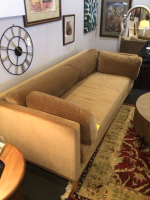 Havenly Bench Velvet AS IS Camel Sofa/Couch CHBGPVQ6