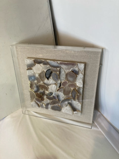 Encased Semiprecious stone Framed Art