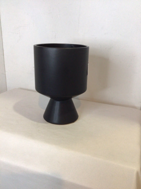 Black Ceramic Planter