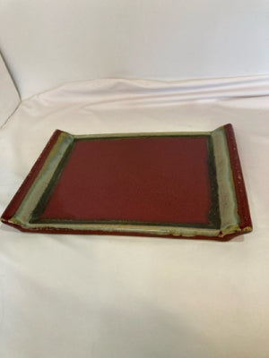 Red/Green Pottery Tray