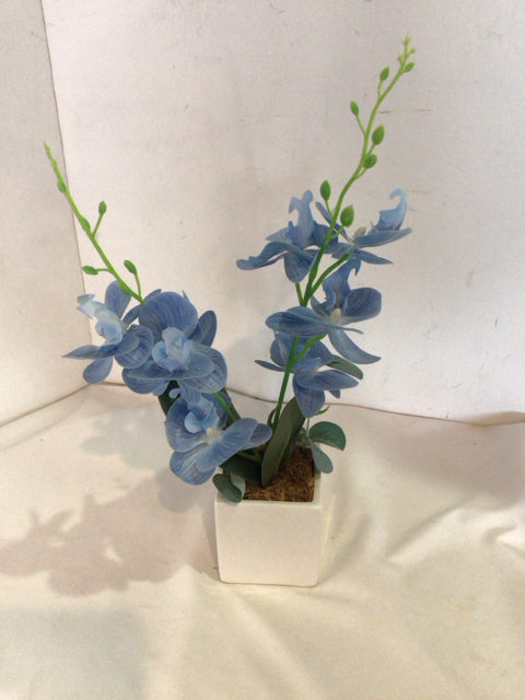 Blue Orchids Faux Flowers