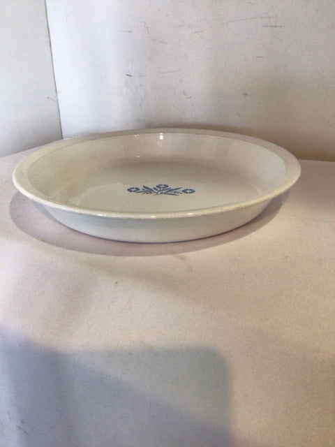 Corningware White/Blue Flower Pie Plate