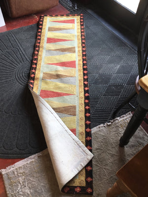 Garnet Hill Hook AS IS Runner Black/Multi Rug