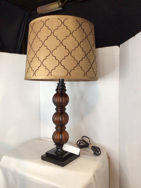Amber Glass Lamp