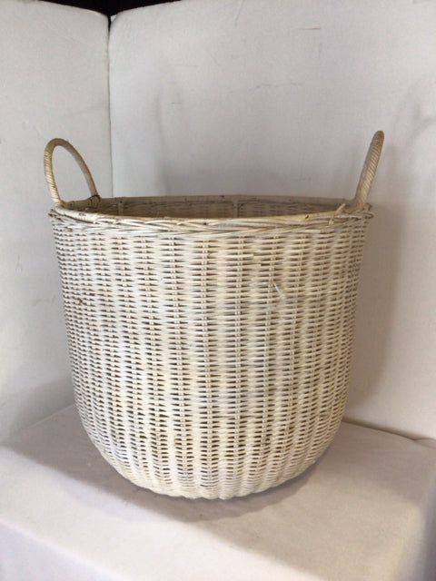 White Wicker Basket