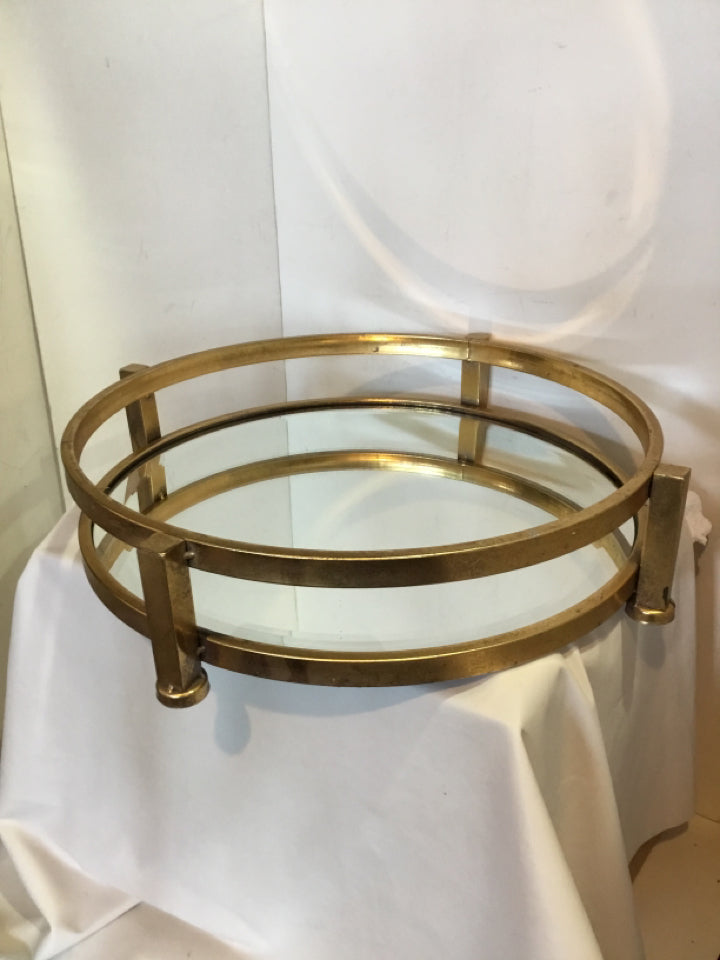 Gold Mirror Tray