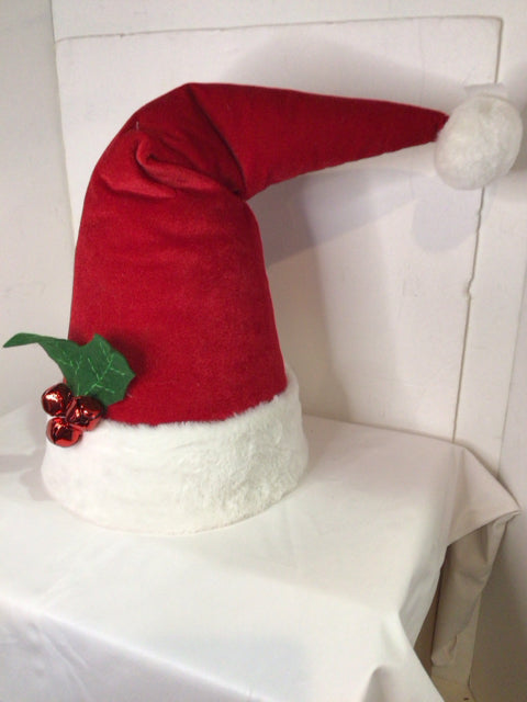 Tree Topper Red Velvet Santa Hat Holiday Item