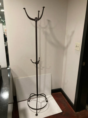 Free Standing Brown Iron Coat Rack