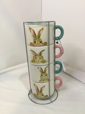 Set of 4 Ceramic Easter Mug