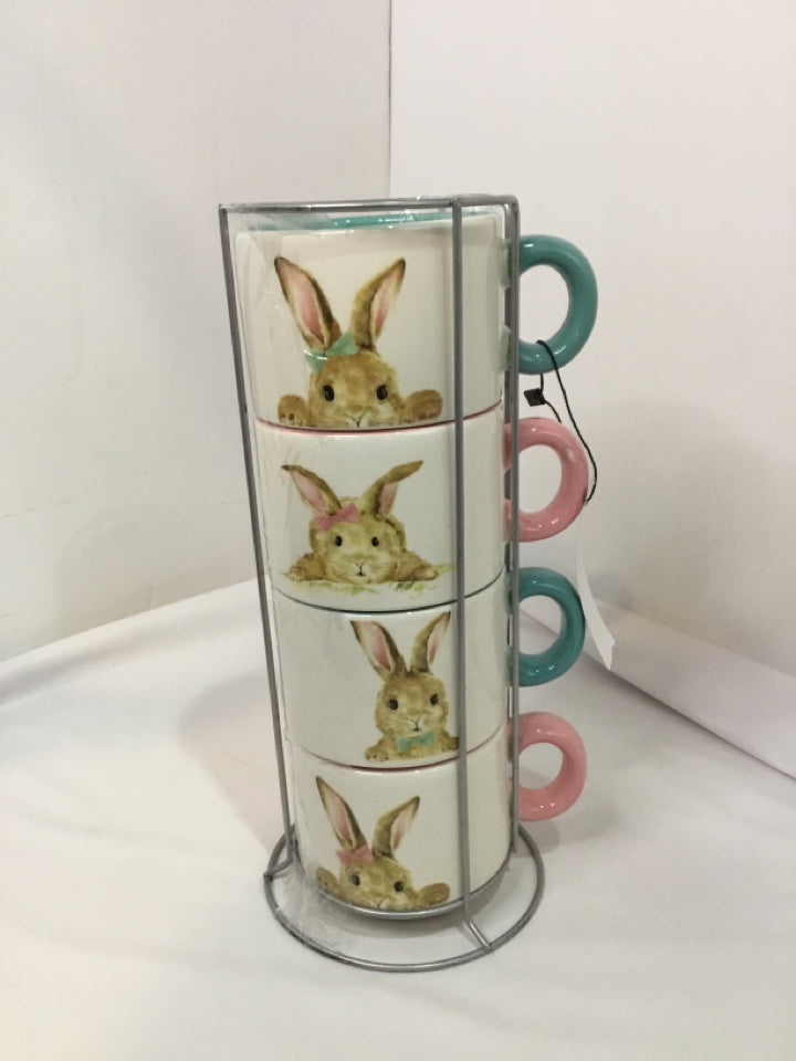 Set of 4 Ceramic Easter Mug