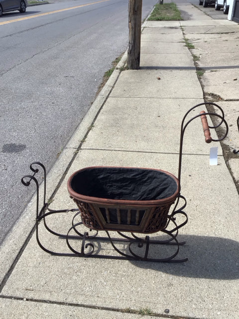 Vintage Wood/Metal Sleigh Holiday Item