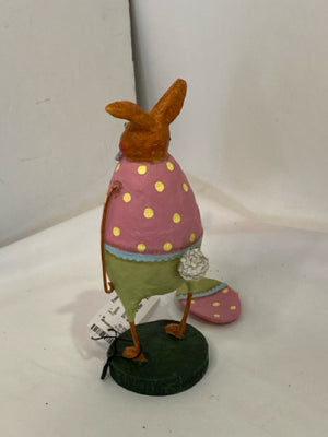 Easter Pink/multi Ceramic Bunny Egg Figurine