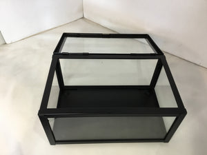 Industrial Glass/Metal Clear/Black Box