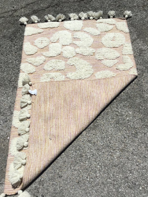 Anthropologie Wool Pink/Gold Rug