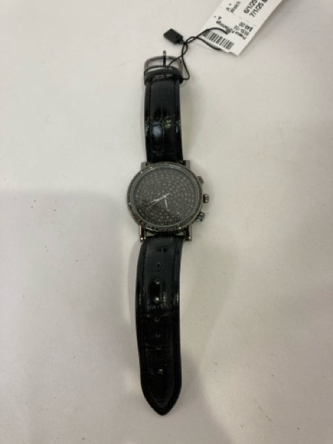 Black Rhinestone Watch