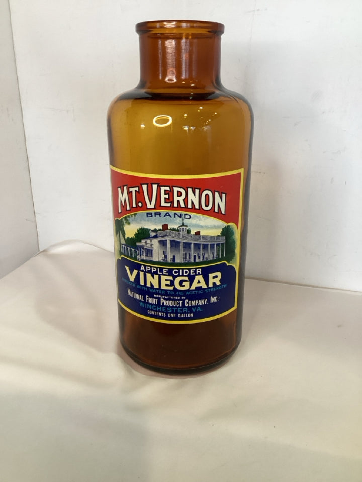Vintage Brown Glass Bottle