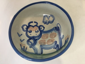 Gray/Blue Pottery Bowl