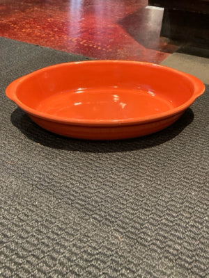 Microtop Orange Ceramic Oval Baking Dish