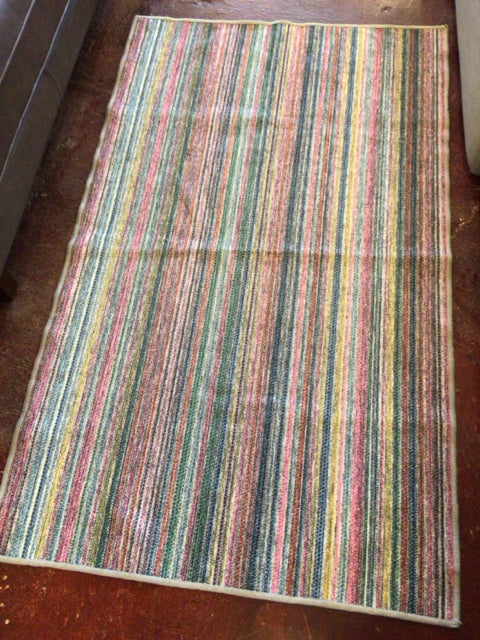 Washable w/Pads Multi-Color Rug