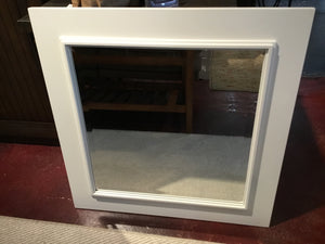 White Wood Mirror