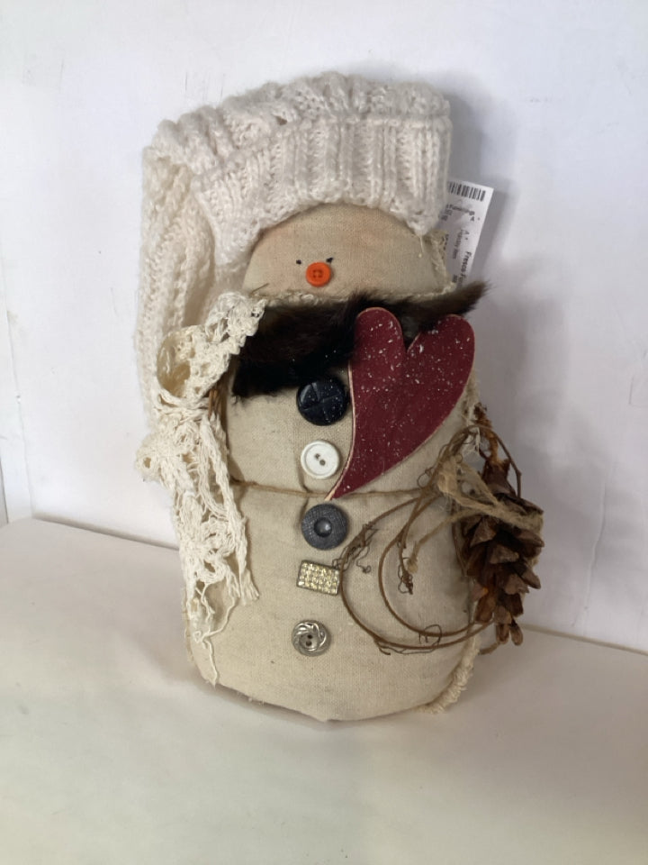 Snowman Cream Linen Holiday Item