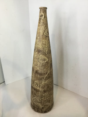 Brown/Cream Pottery Vase