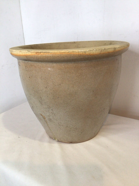 Tan Ceramic Planter