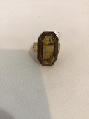 Brown Rhinestone Ring