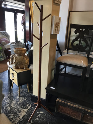 Brown Wood Coat Tree