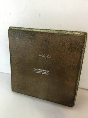 Green/Mix Metal Woman Tray